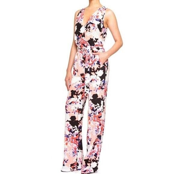 NWT Yumi Kim Daffney in Endless Love Floral Print Silk Jumpsuit M x 31 - Picture 1 of 7